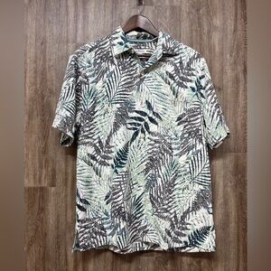 Tommy Bahama Silk Blend Frond Jungle Button Up